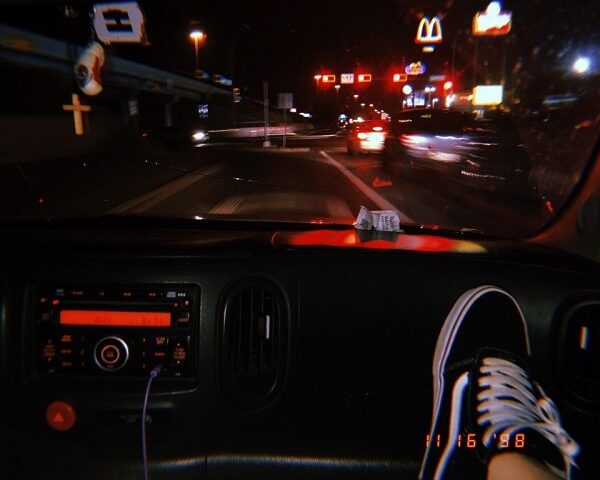 Driving Aesthetic: Rode Trip, Night Driving, Sunset, Rain
